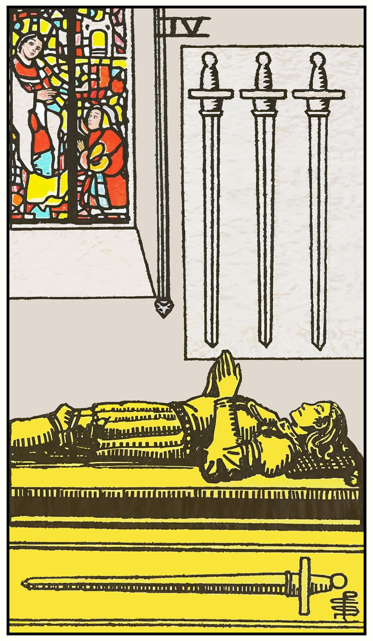 Rider–Waite–Smith Four of Swords