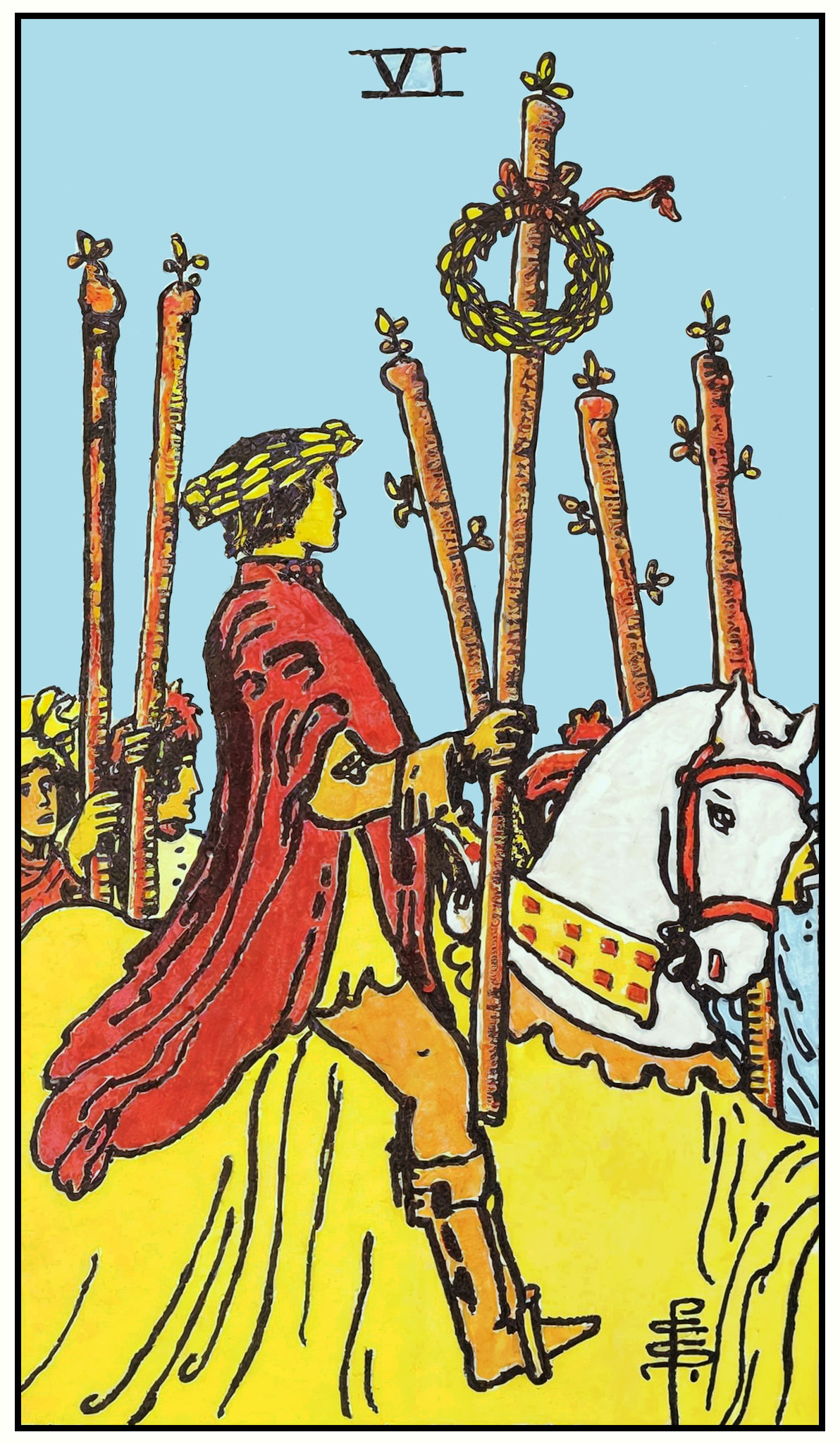 Rider–Waite–Smith Six of Wands